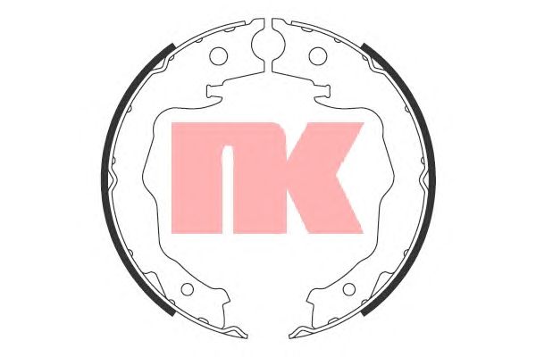Тормозные колодки ручника NK 2722777
