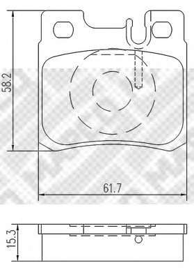 Тормозные колодки MAPCO 6706