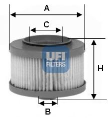 Паливний фільтр UFI 26.013.00
