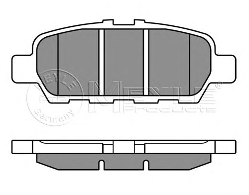 Тормозные колодки MEYLE 025 248 7113/W