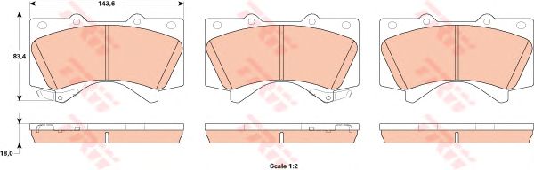 Тормозные колодки TRW GDB3524