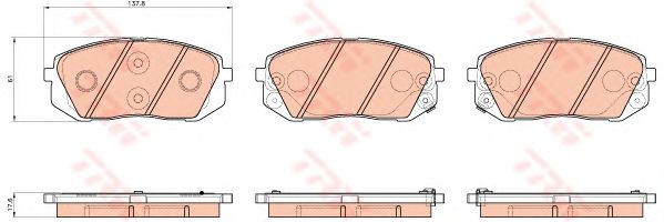 Тормозные колодки TRW GDB3530