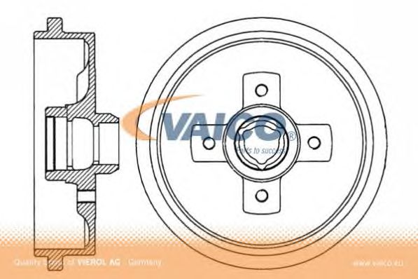 Тормозной барабан VAICO V10-60008