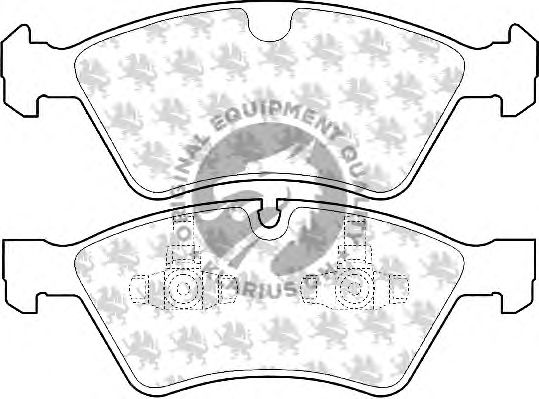 Гальмівні колодки QH International BP1524