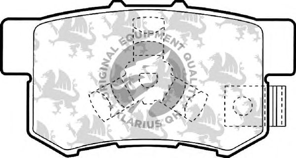 Гальмівні колодки QH International BP1590