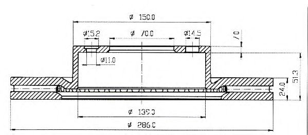 Тормозной диск QH International BDC4640