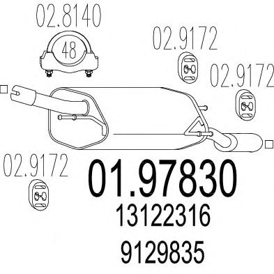 Глушник MTS 01.97830
