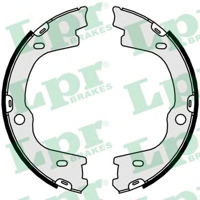 Тормозные колодки ручника LPR 01057