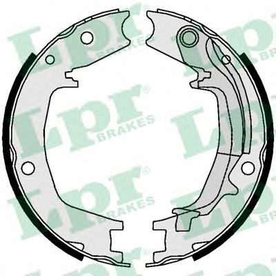 Тормозные колодки ручника LPR 01062