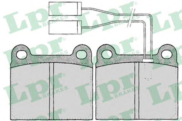 Тормозные колодки LPR 05P023
