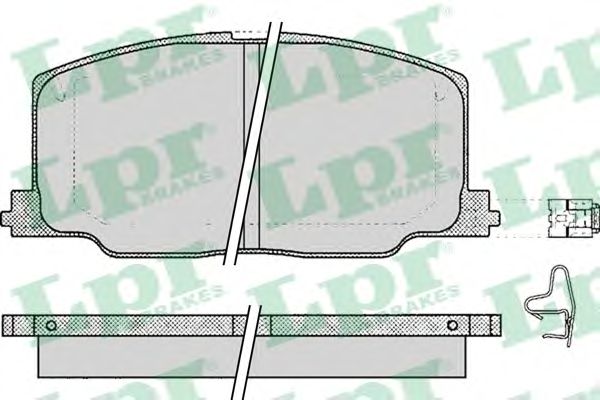 Тормозные колодки LPR 05P068