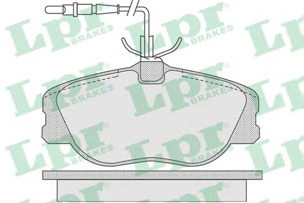 Тормозные колодки LPR 05P1104