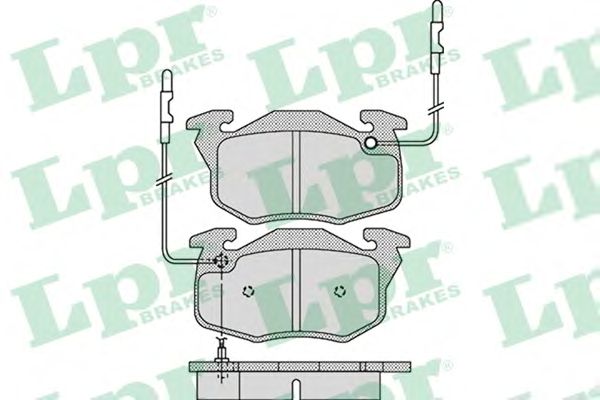 Тормозные колодки LPR 05P1108