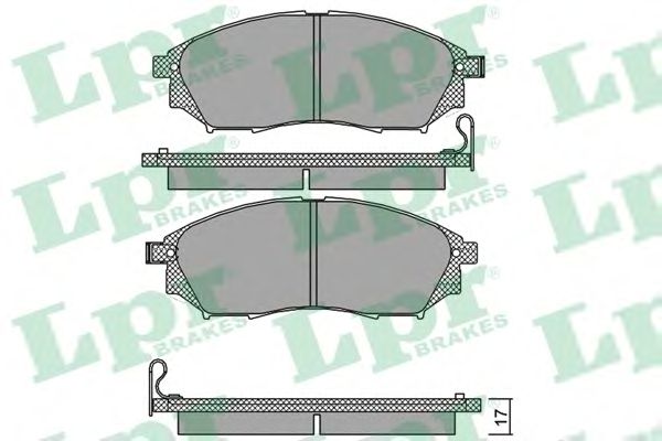 Тормозные колодки LPR 05P1406