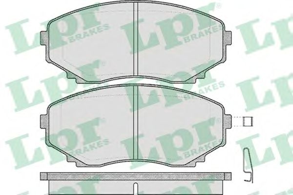 Тормозные колодки LPR 05P570
