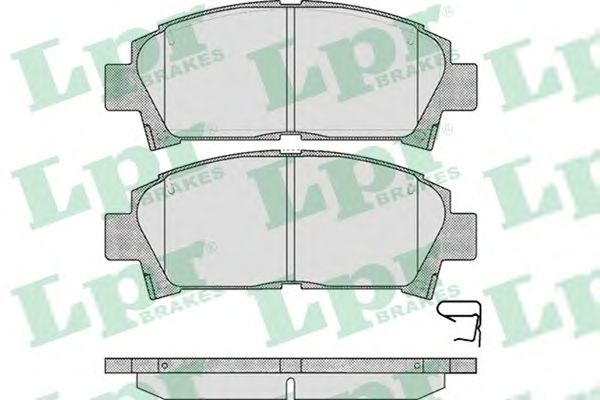 Тормозные колодки LPR 05P573