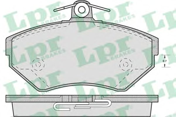 Тормозные колодки LPR 05P718