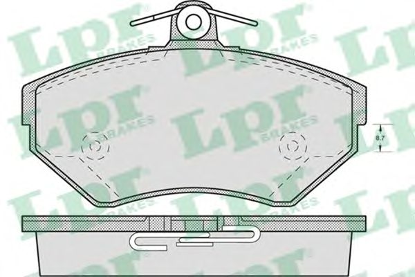 Тормозные колодки LPR 05P719