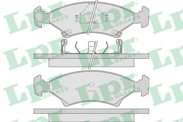 Тормозные колодки LPR 05P737