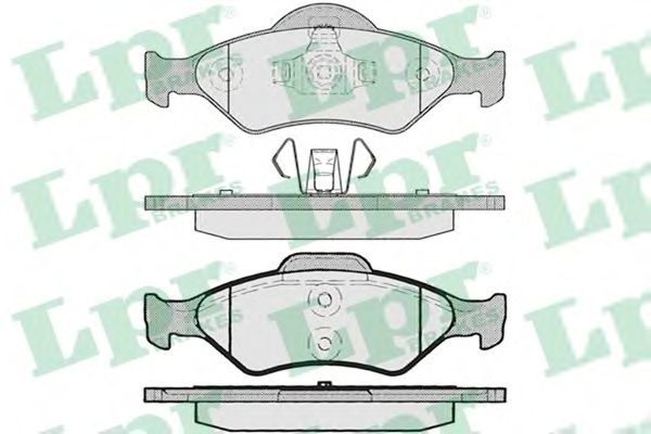 Тормозные колодки LPR 05P795