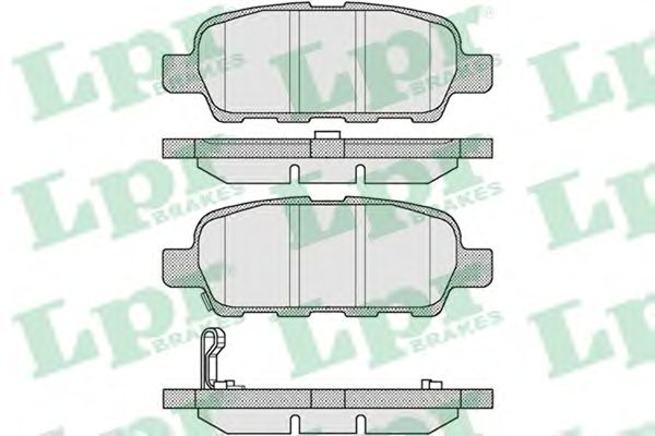 Тормозные колодки LPR 05P857