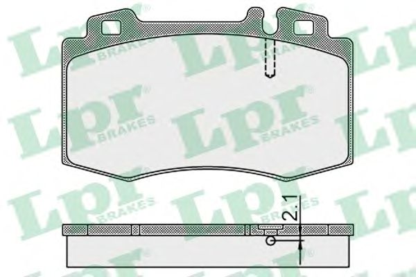 Тормозные колодки LPR 05P899