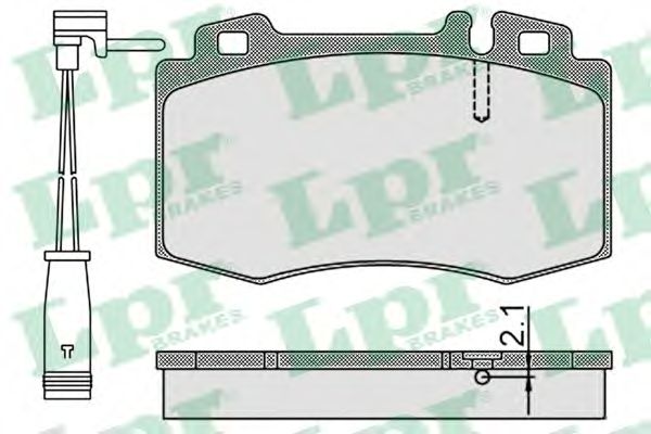 Тормозные колодки LPR 05P899A
