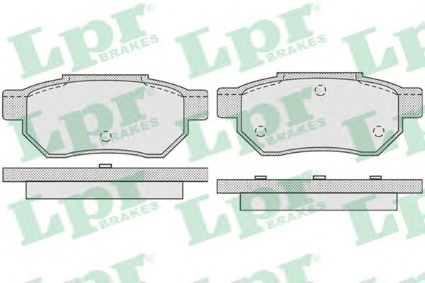 Тормозные колодки LPR 05P928