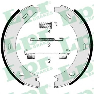 Тормозные колодки ручника LPR 08740