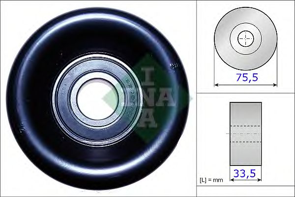 Натяжной ролик поликлинового ремня INA 531 0827 10