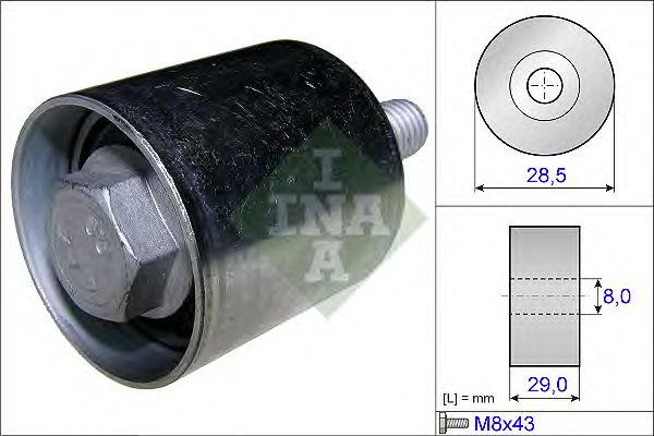 Направляющий / паразитный ролик ремня ГРМ INA 532 0661 10