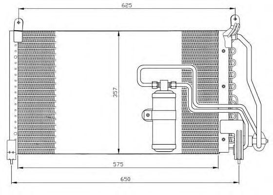 Радіатор кондиціонера NRF 35134