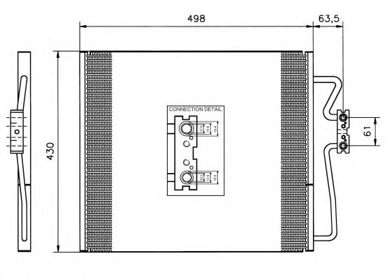 Радиатор кондиционера NRF 35148