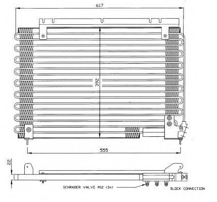Радіатор кондиціонера NRF 35191