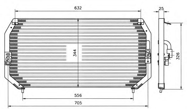 Радіатор кондиціонера NRF 35193