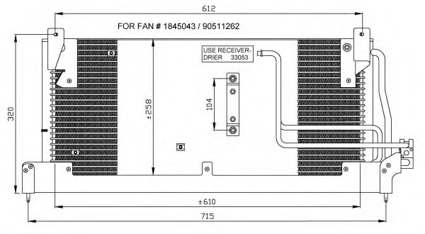 Радиатор кондиционера NRF 35218