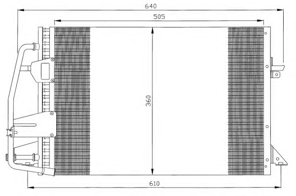 Радиатор кондиционера NRF 35251
