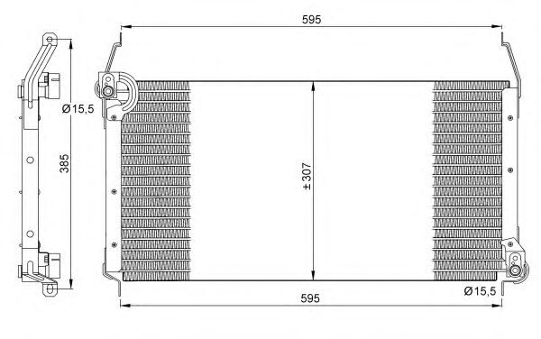 Радіатор кондиціонера NRF 35259