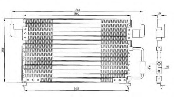 Радіатор кондиціонера NRF 35261