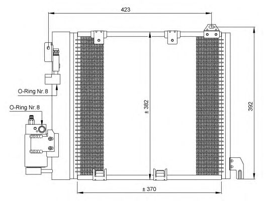 Радиатор кондиционера NRF 35302