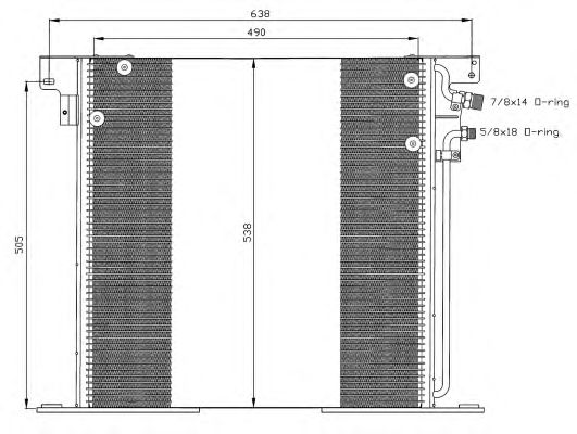 Радиатор кондиционера NRF 35305
