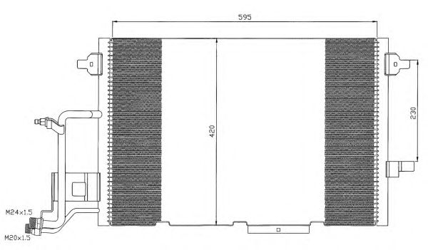 Радиатор кондиционера NRF 35317