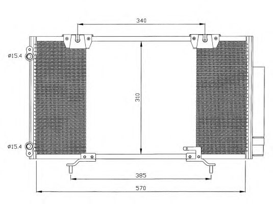 Радиатор кондиционера NRF 35337