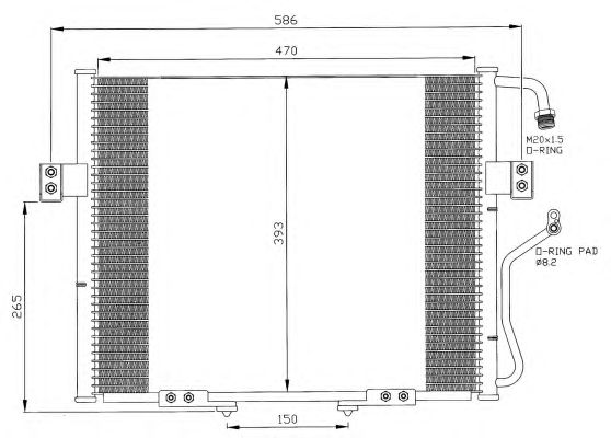 Радиатор кондиционера NRF 35399