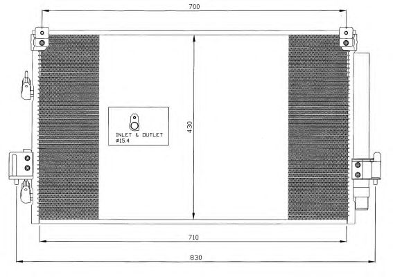 Радиатор кондиционера NRF 35415