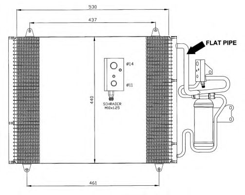 Радиатор кондиционера NRF 35421