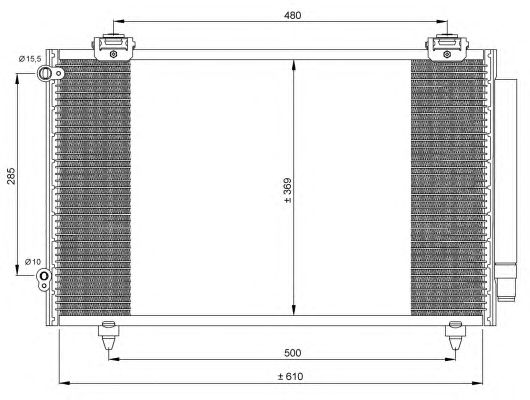Радиатор кондиционера NRF 35432
