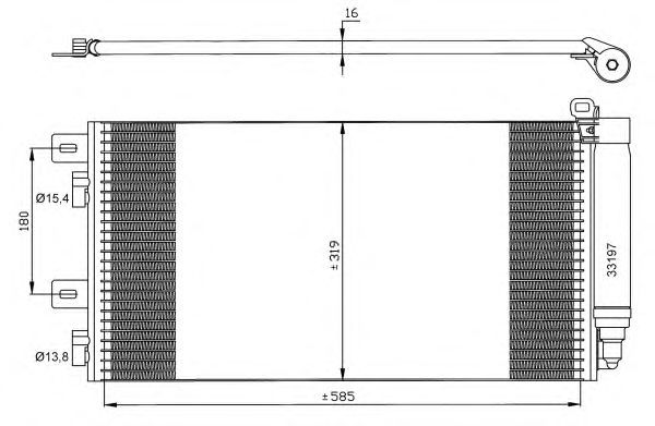 Радиатор кондиционера NRF 35481