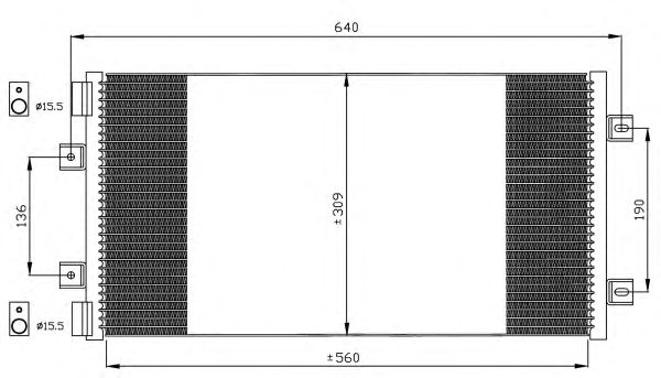Радиатор кондиционера NRF 35492