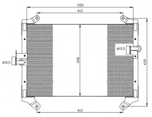 Радиатор кондиционера NRF 35494